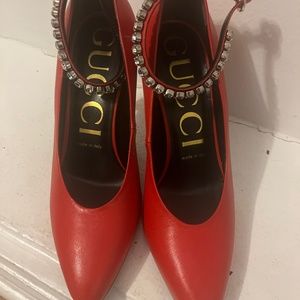 Gucci red pumps